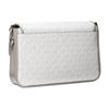 Michael Kors Classic Presbyopic Lock Flap Closure, Artificial Leather, Hand-held Crossbody Shoulder Bag, Medium Size, Women's Off-white