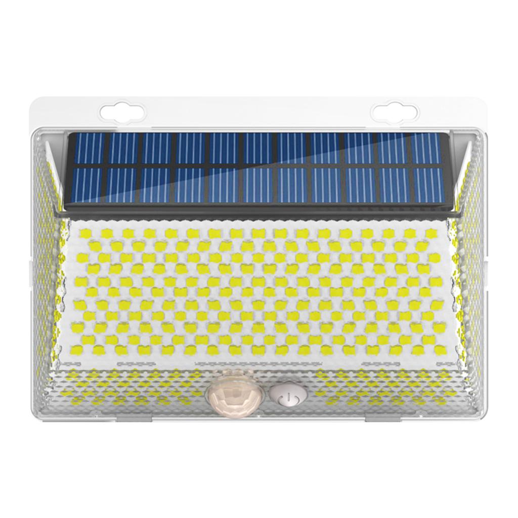 328LEDs Solar Garden Outdoor LED Wall Light Home Outdoor Waterproof Magnetic Remote   Side Lighting Sensor Wall Light