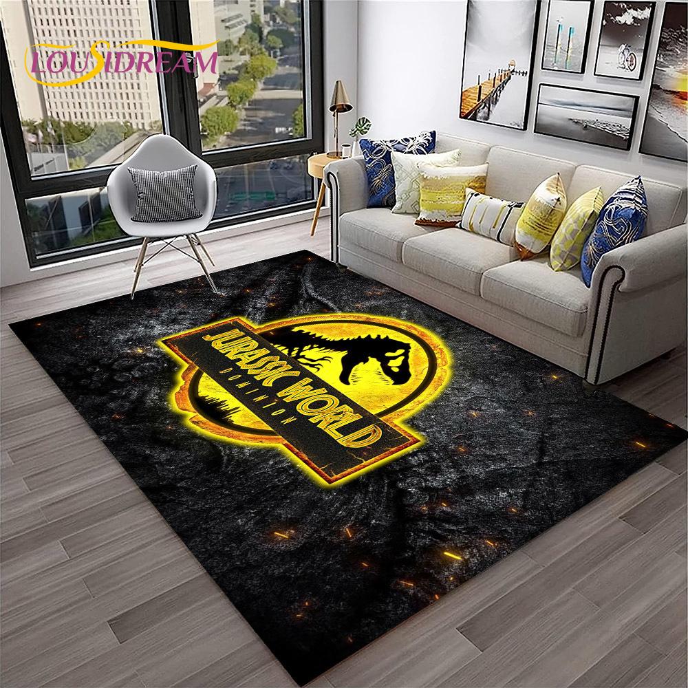 

Парк Юрського періоду з мультфільмом динозаврів Дитячий килимок для дому Вітальня Спальня Диван Придверний килимок Декор, килимок для ігрової зони Нековзкий килимок 100x120cm