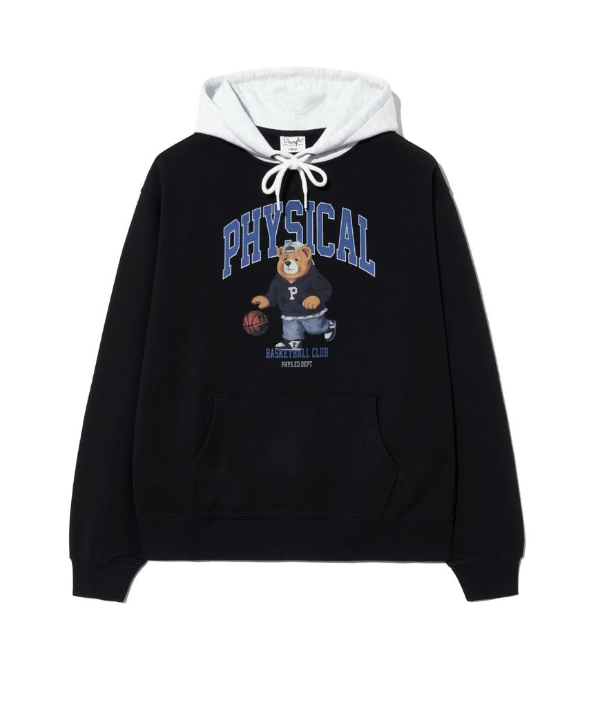 Basket Beginner Bear Hoodie_Black