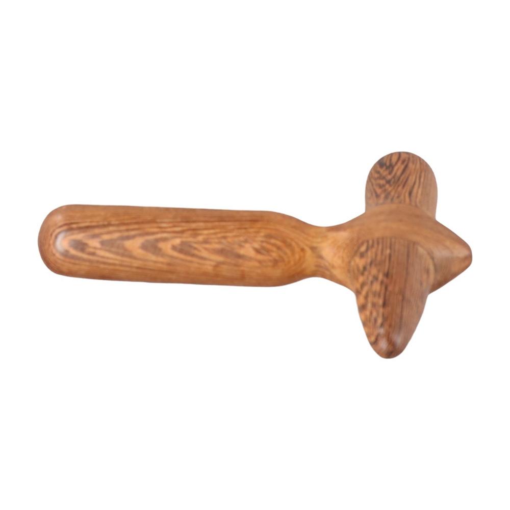 Sandalwood Cross Hammer Soreness Relief Trigger Point Reflexology Massager Tool Wooden Muscle Relaxation Body Massage Stick