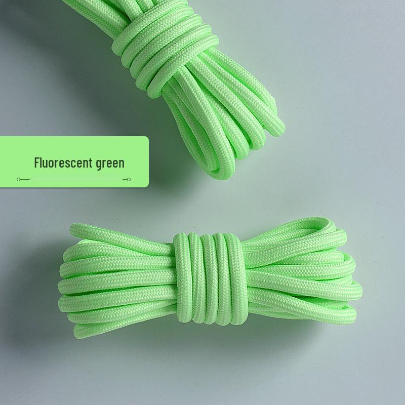 Wild Elephant Colorful Thickened Round Shoelaces for Outdoor Hiking & Sports Shoes - Black & White, One Pair
