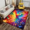 Colorful Phoenix Pattern Carpet, Vibrant Living Room Home Decor Rug Suitable for use as an anti-slip for living room bedroom sofas