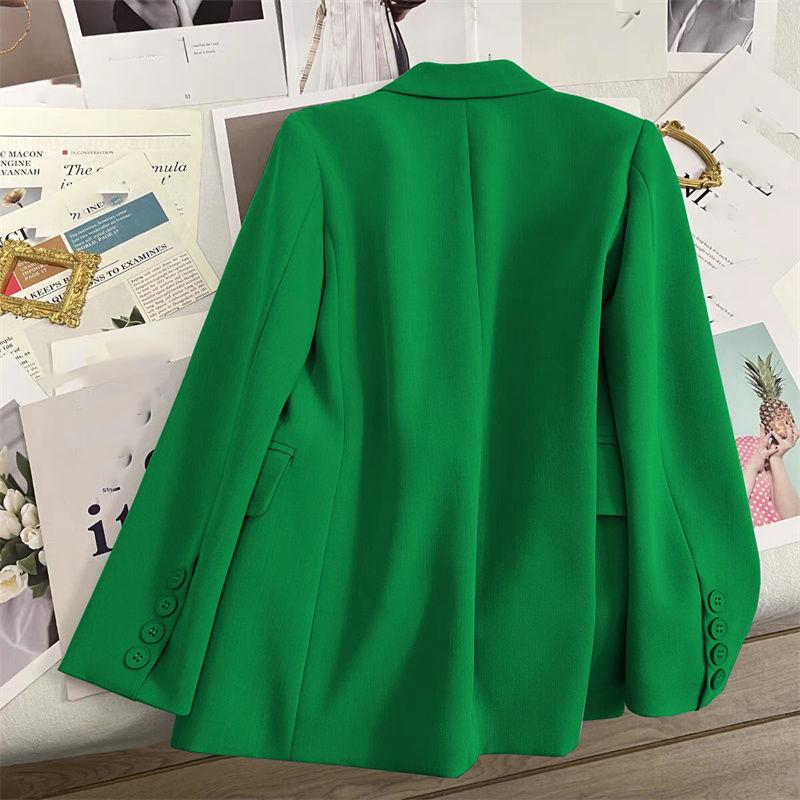 Lässiger Damenblazer für das Büro Damenmode Langarm Jacke Blazer Oberbekleidung Mantel