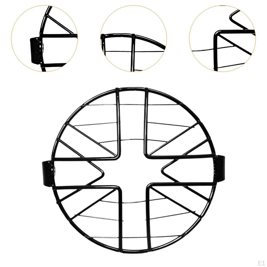 Motorcycle Headlight Grill Mesh Retro Style Decoration for 5.75inch Headlamp
