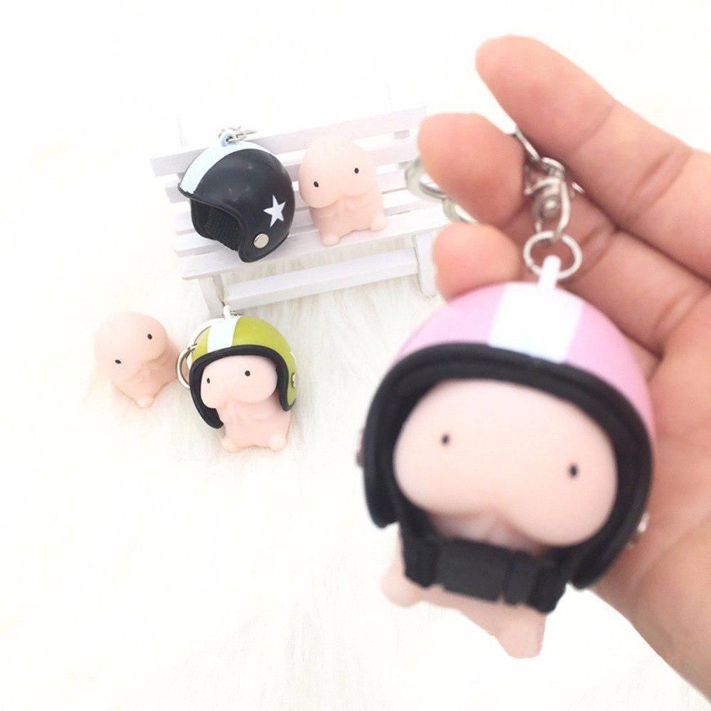 Funny Squeeze Butt Keychain - Cartoon Fidget Toy Keyring For Stress Relief