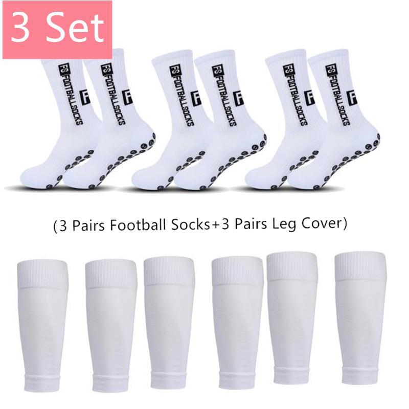 1/3 Set Hochwertige Klebe-Rutschsocken und Beinschutz Fixierte Socken Hochwertige Klebe-Rutschsocken und Beinschu