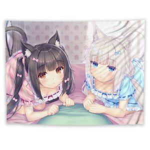 Nekopara Tapestry Chocolate Vanilla 75x100 чёрный