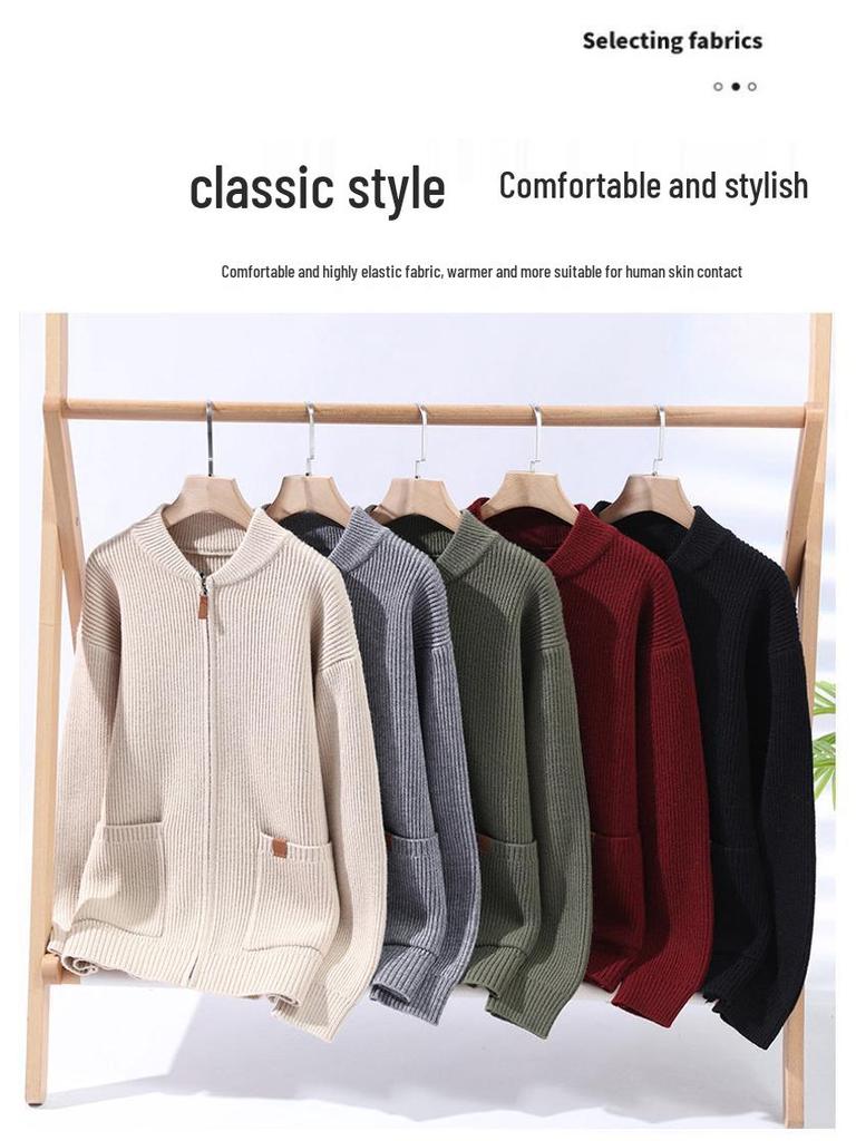 2025 A/W Casual Men's Sweater Cardigan - New Southeast Asia Style