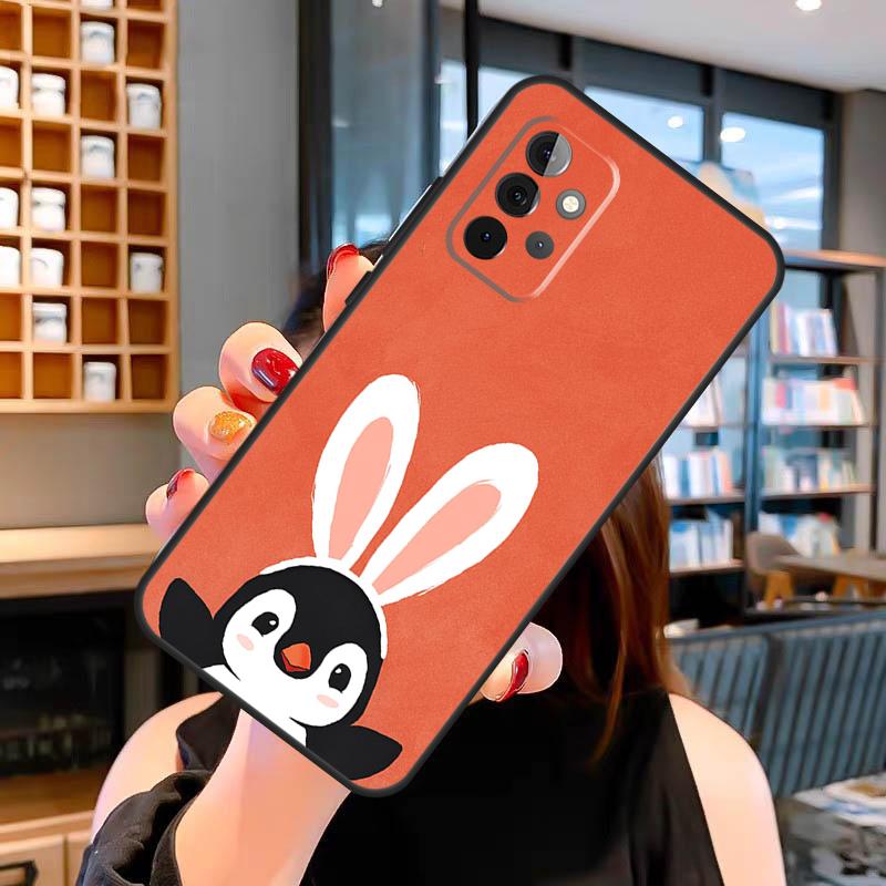 Cute Penguin Case For Samsung Galaxy A14 A34 A54 A52S A12 A22 A32 A52 A72 A13 A33 A53 A73 A31 A51 A71