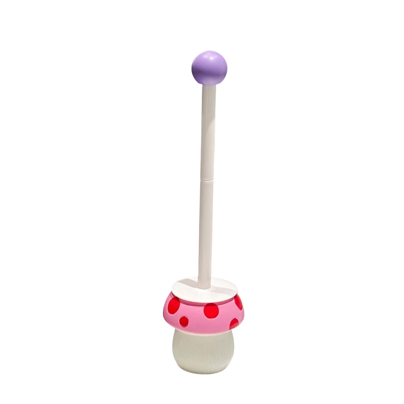 

Creative Mushroom Shaped Toilet Brush with Holder Set for Bathroom Cleaning and Home Decoration Durable Handle and Soft Bristles for Efficient Use one size фіолетовий