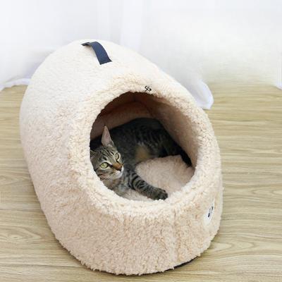 New Cat Nest Semi-enclosed Warm Cat House Cat House Pet Slipper Nest Four Seasons Universal Dog Kennel Pet Nest Mat