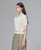 Aussel Half Zip Knit Top Ivory