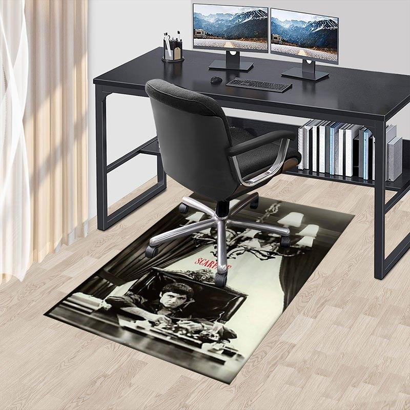 1 Stück Scarface Büroteppich Stuhlunterlage Weich, Bequem, Ganzjahres, Perfekt für Zuhause, Schlafzimmer oder Bürodekoration, Perfektes Geschenk für