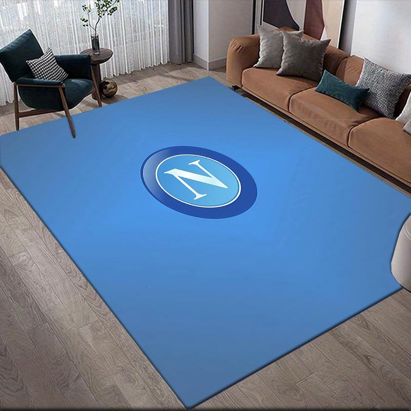 SSC Napoli2 Flannel Pattern Square Carpet,Area Rug,Carpet Rug for Living Room Bedroom Sofa Playroom Decor,Non-slip Floor Mat