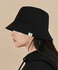 Bajal Monogram Label Pigment Bucket Hat Black