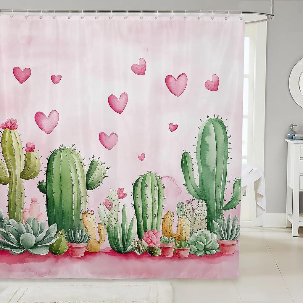 Kids Cute Capybara Shower Curtain for Bathroom Decor Japanese Cherry Blossoms Flowers Bath Curtain for Boys Girls Teens Cartoon
