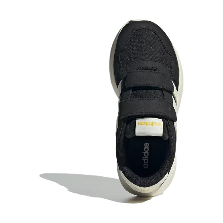 Adidas Run 60s C Black White Yellow Kids Sneakers Core-Black Off-White Utility-Yellow IE6436