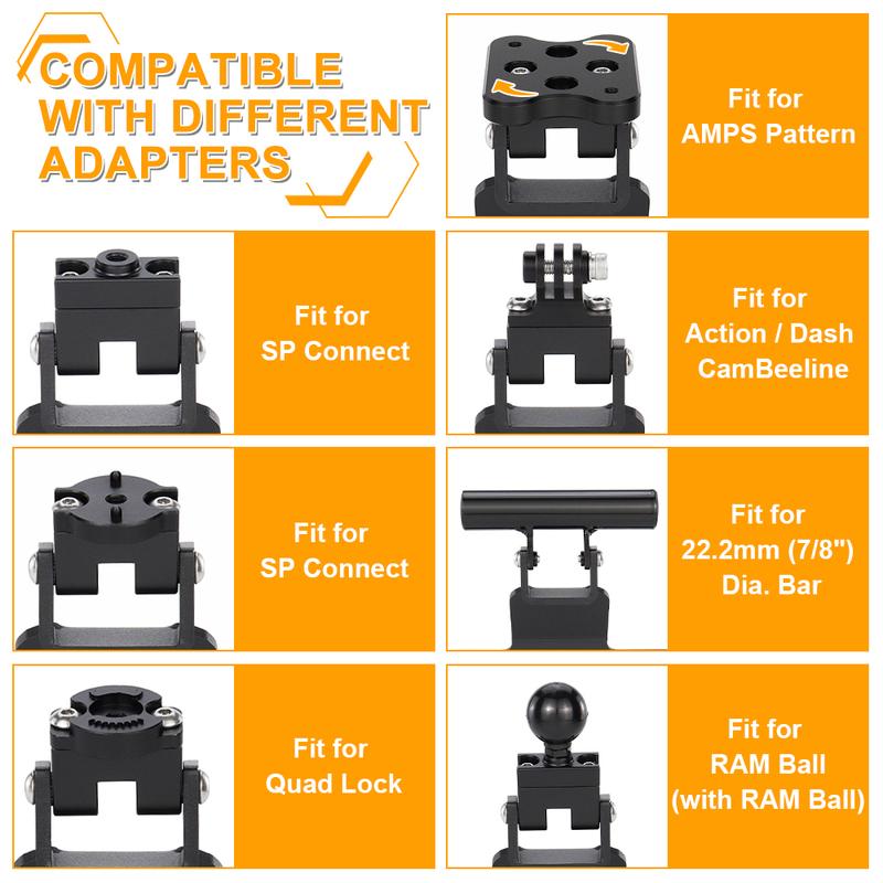 Fit For KTM 1290 Super Adventure S / R 2024 Motorcycle GPS Navigation Bracket Phone Adapter Holder Support Mount