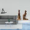 Creative Abstract Thinker And Cat Statue Figurines Unique Decorative Bookends Desktop Ornaments