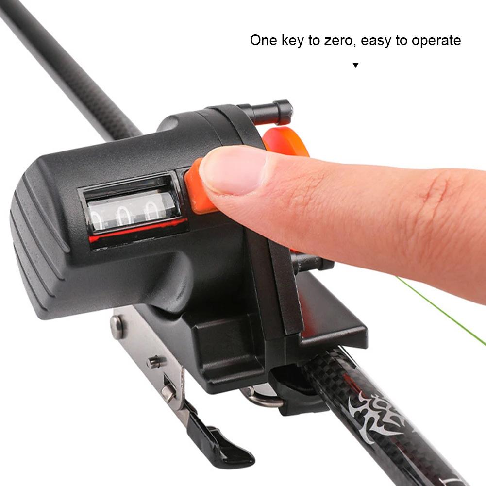 Fishing Line Counter 0-999M Fishing Line Depth Counter Finder Tool Tackle Length Gauge Counter