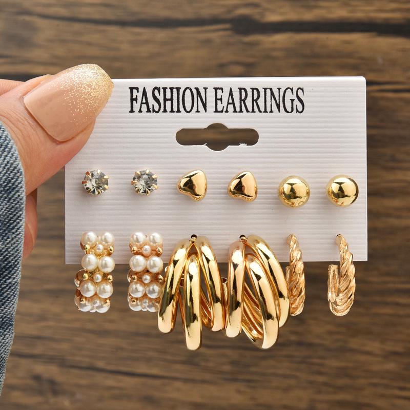 Chic Cross-Border Fashion Earrings for Women: Elegant and Versatile Ear Drops with a Bold, High-End Look