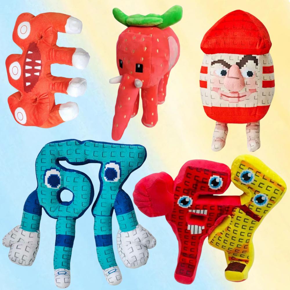 Nouvelle Peluche Sammy Jandel Éléphant Fraise Steal A Brainrot Poupée Peluche Jouet Périphériques Anime Cadeau d'Anniversaire Pour Fans