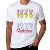 Vintage Forty 1979 Fabulous Tshirt 40th Birthday Gift Tshirt Stylish Print Short Sleeve Tee