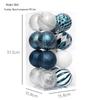 Elegant 8CM/16 Painted Christmas Ball Set: Exquisite Cross-Border Tree Decorations