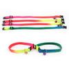 Random Candy Color Quick Release Collar Pet Dog and Cat Nylon with Bell Adjustable Leash Accessory 1 Pc