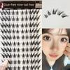 Glue-Free Mid-Summer Night under Eyelashes Eyelash Natural One-Piece Fake Eyelashes Glue without Stem Artificial Comic