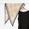 Fashion new autumn and winter silk wool triangle towel collection women's warm retro mulberry silk shawl decorative shawl