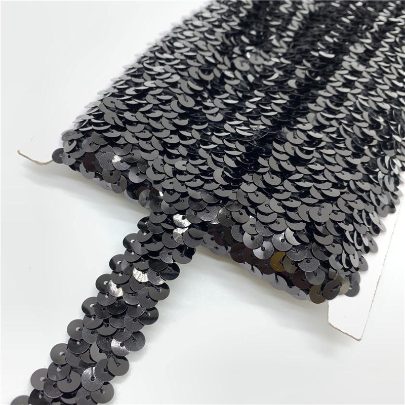 2 yardy 20 mm Elastická flitrová stuha Krajka Flitrová šicí látka Na šaty Oblečení Pokrývku hlavy Svatební DIY Doplňky