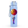 1PC Basketball Player Hand Hoop Print 750ml Color Plastic Sports Water Bottle Leakproof Flip Straw Lid Suitable for Sports Office Home Use