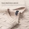 FIRS Men's 100% Wool Crew Neck Pullover Sweater