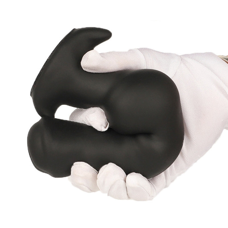 Plug Dogsit M 14 x 5cm Noir - FUKR - PLUG ANAL SILICONE