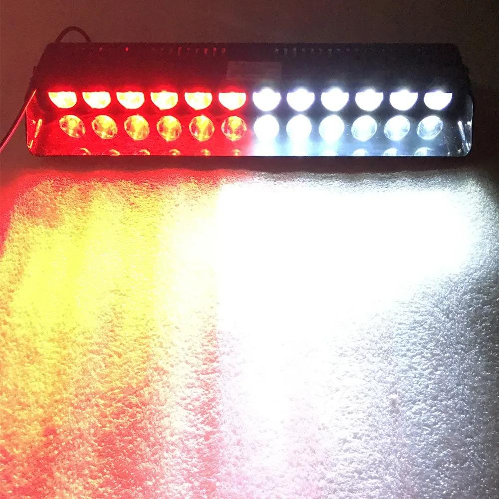 

Автомобильная стробоскопическая мигающая лампа на лобовом стекле, 12 светодиодов, красный/синий, полицейская светодиодная мигалка, аварийная сигнальная лампа 12 В, 12 Вт красный/белый