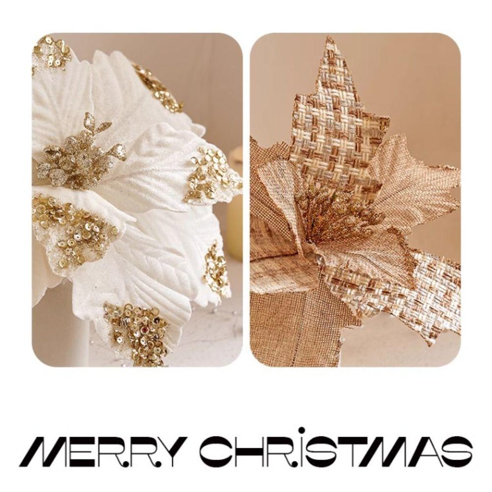 Christmas Style Simulation Flowers 25cm Length Christmas Tree Decorations  Wedding Decorations