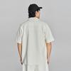 Comfortable Logo Woven Label Short Sleeve Casual Shirt Men shirts Off-White LMT008131204443A05173