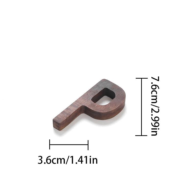 Wall Decoration Black Walnut Letter Decorative Letters Combination Wooden Alphabet DIY Letter