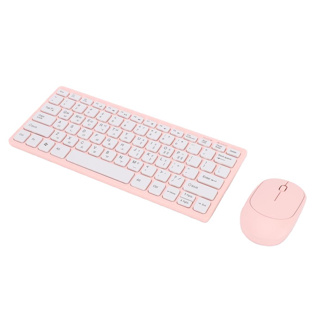 Korean Wireless Keyboard and Mouse 78 Keys 2.4GHz Keyboard for PC Laptop Thin and Lightweight