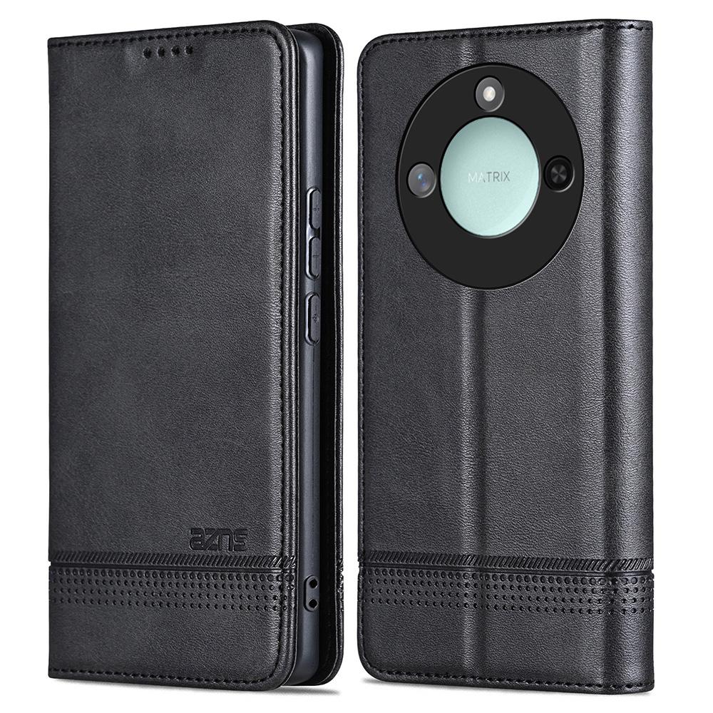 For Honor X60 5G Case Cowhide Texture PU Leather Wallet Phone Cover