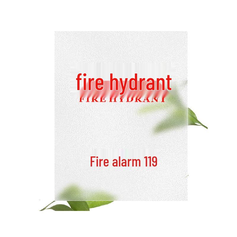 Jingmian Frosted Acrylic Fire Hydrant Panel