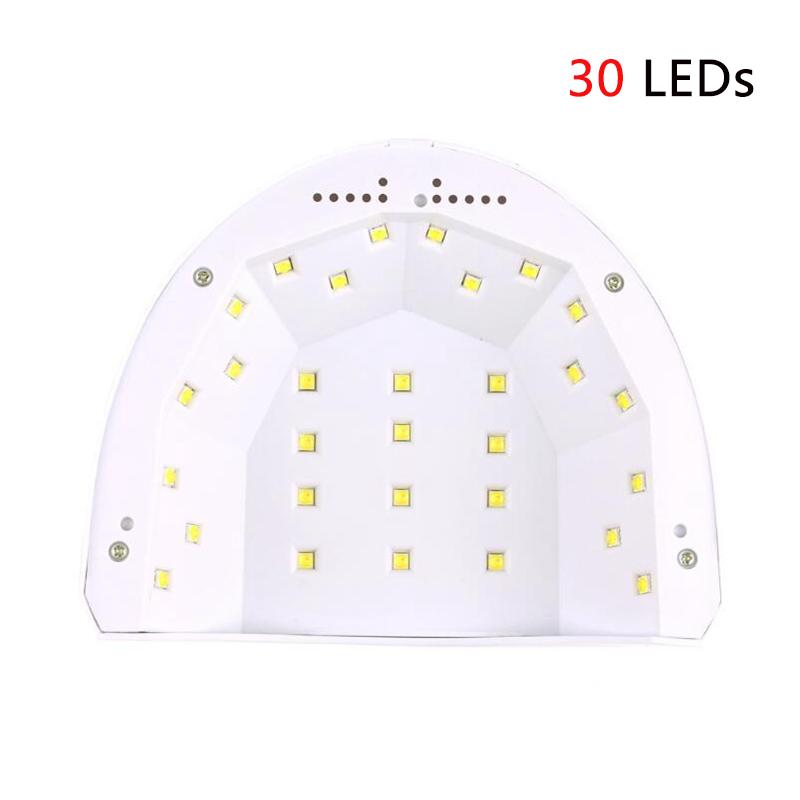 Mașină de uscător de unghii cu lampă reglabilă cu 30 LED-uri de 48W/24W cu lampă UV cu temporizator 5S 30S 60S pentru uscător cu lac cu gel, instrument pentru arta unghiilor.