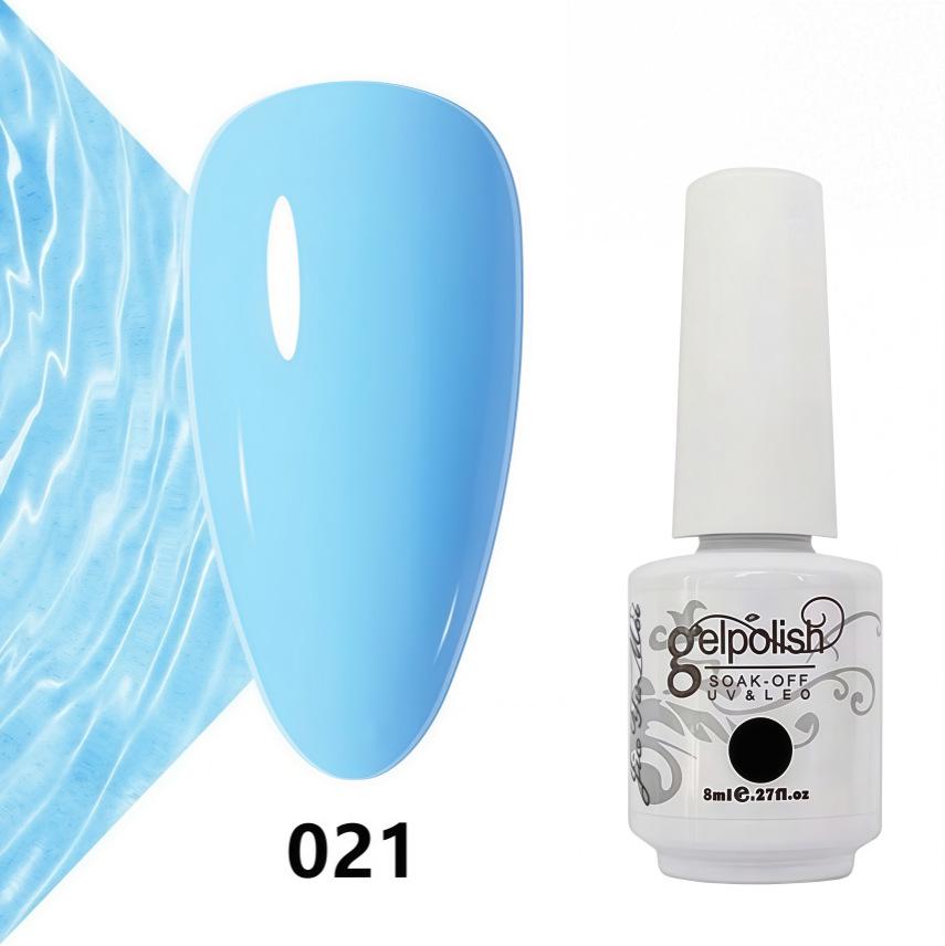 Amber Gel Polish Set: Gel Polish Manicure Kit with Whitening, Base Coat, and Sealer.