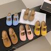 Baotou Half Slippers Women Wear Flat Bottom Pregnant Women Lazy One Pedal Summer 2025 New Skirt Muller Cool Slippers