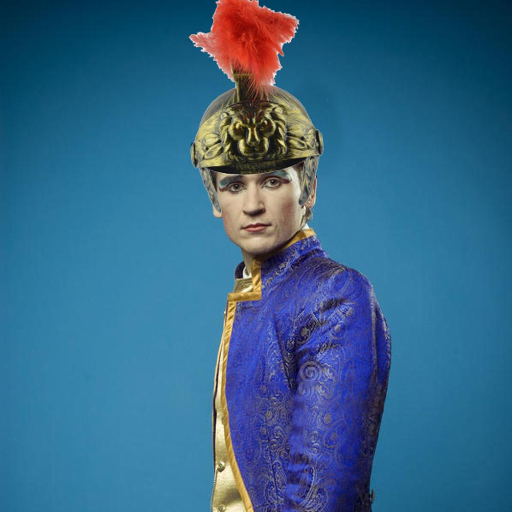 Romersk hjälm Guld Krigare Romersk Kämpare Cosplay Kostym Perfekt Accessoar för Män och Kvinnor