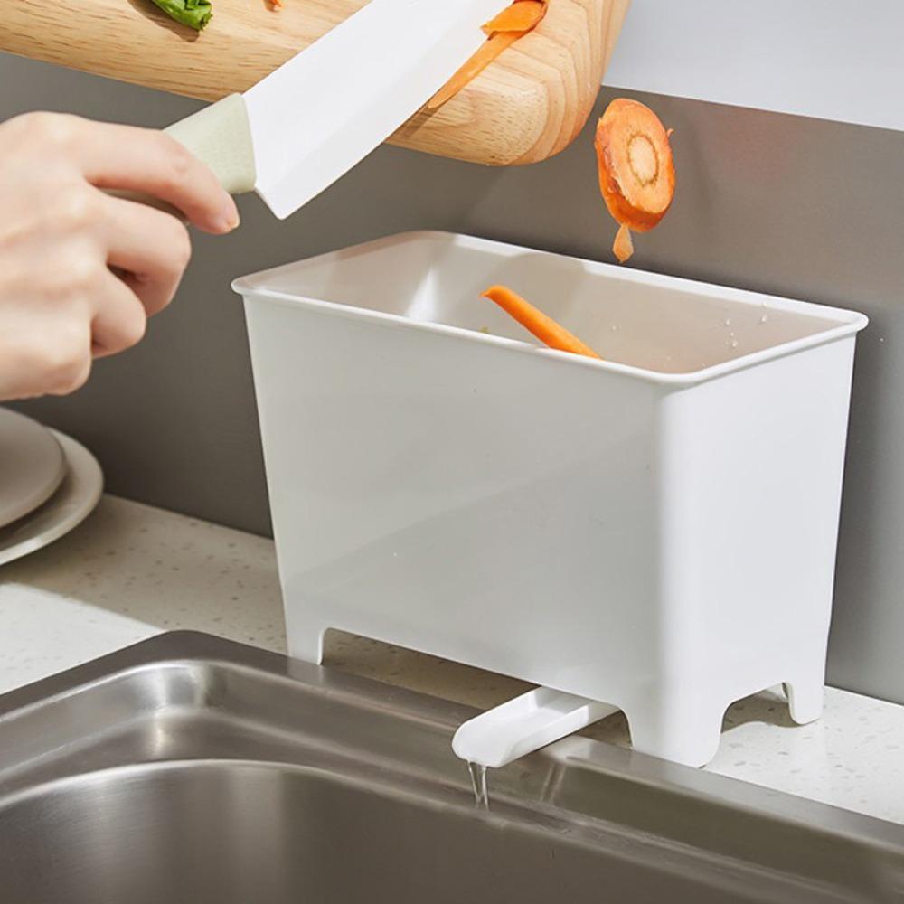 Trash Can Household Drain Sink Basket Kitchen Garbage Filter Shelf Basket Washing Vegetable Storage Bucket Kitchen Accessories