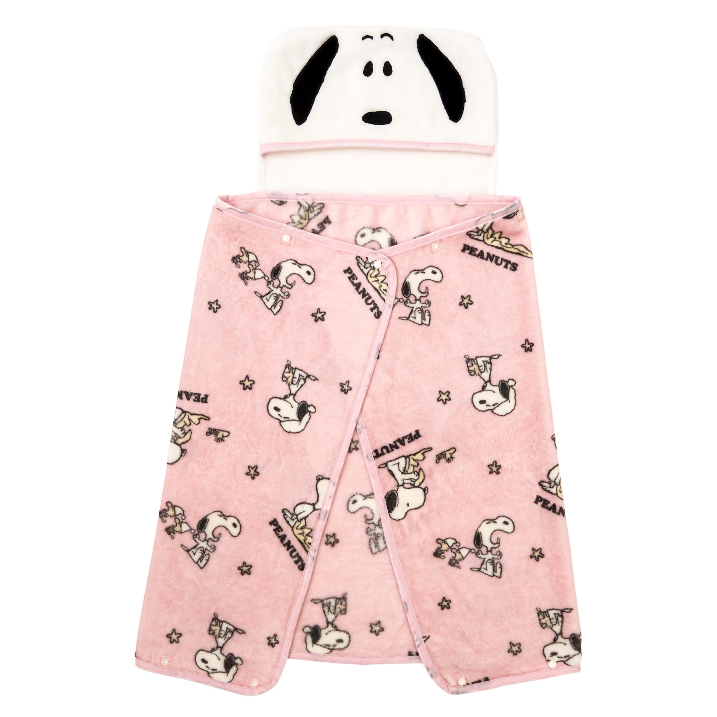 

Nishikawa Snoopy с капюшоном Подходит для и Пояс Розовое одеяло, 120x70см, Стирающийся, Накидки, Подушки, Пончо, Болеро, Шали, (FQ94407002, PN4675) розовый