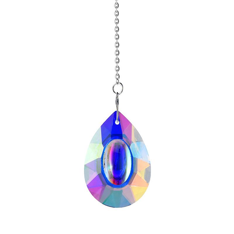 Creative Style Crystal Suncatcher Wind Chimes Gardening Crafts Pendant Window Hanging Decoration Rainbow Maker Prism Home Decor